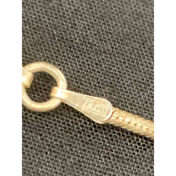 Jade Good Fortune Pendant on Sterling Silver Marked 925 Italy Rope Chain - Picture 3 of 9